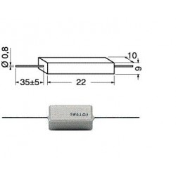 RES. CER. ASS. 8,2 OHM 5 W 10%
