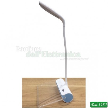 LAMPADA DA TAVOLO 14 LED DIMMER TOUCH CON BATTERIA RICARICABILE E LAVAGNETTA LUMINOSA PER MEMO
