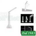 LAMPADA DA TAVOLO 18 LED CON BATTERIA RICARICABILE E BASE MULTICOLOR RGB
