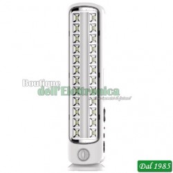 LAMPADA RICARICABILE A LED ANTI BLACK-OUT CON DIMMER