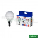 LAMPADE LED 230 VOLT 5 WATT 4000°K ATTACCO E14 CONFEZIONI DA 3 PEZZI