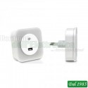 LUCE NOTTURNA CON UNA PRESA USB 2.0
