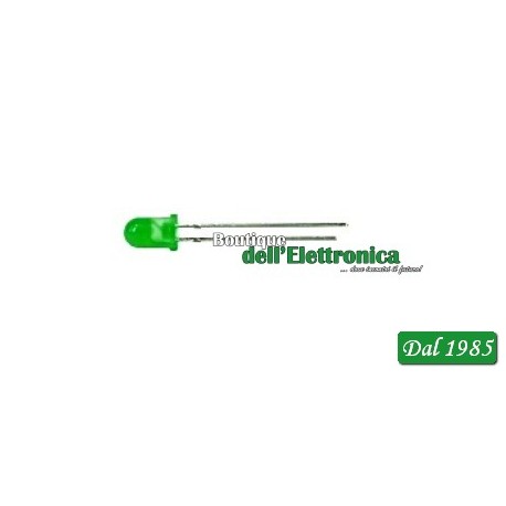 LED CILINDRICO A LUCE DIFFUSA 5 mm VERDE