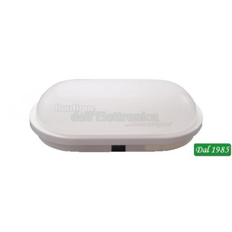 PLAFONIERA OVALE A LED DA ESTERNO IP65 20W BIANCA