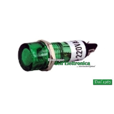 SEGNALATORE LUMINOSO 220V VERDE