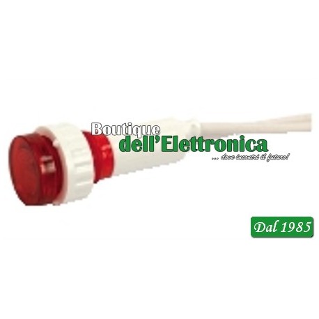 SEGNALATORE PLASTICO LAMPADA12 V ROSSA