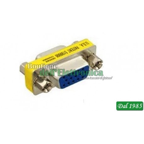 ADATTATORE FEMMINA/FEMMINA 15 POLI (VGA)