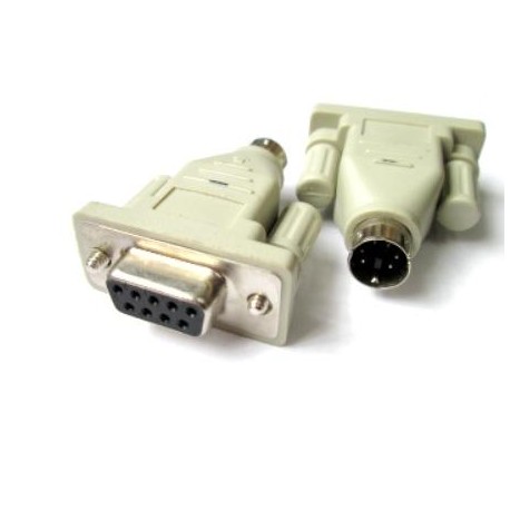 ADATTATORE MOUSE PRESA 9 POLI SUB-D - SPINA PS2 MINI DIN 6 POLI