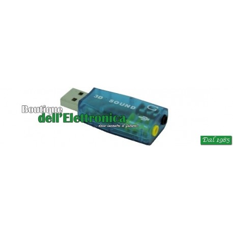 SCHEDA AUDIO USB 5.1+ MICR - CUFFIE