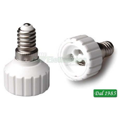 ADATTATORE PER LAMPADE DA E14 A GU10