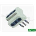 ADATTATORE RETE SPINA 10A -3 PRESE BIPASSO BIANCHE