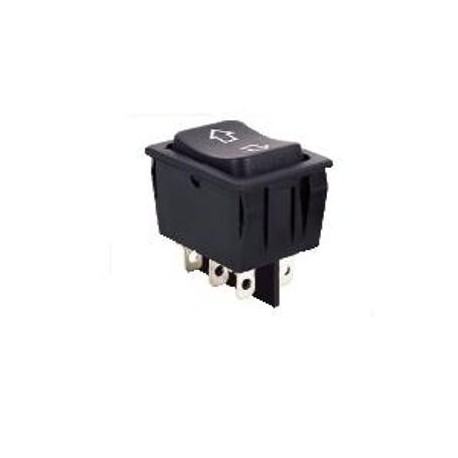 DEVIATORE BIPOLARE A BILANCIERE PER MONTACARICHI 12A 220V NERO