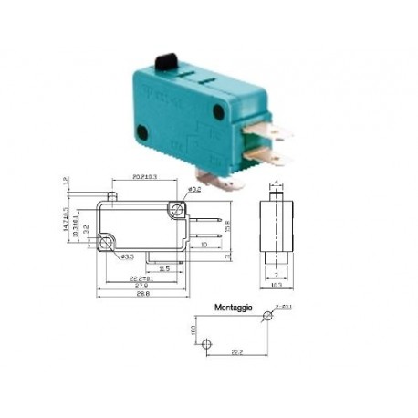 DEVIATORE MINIATURA PULSANTE