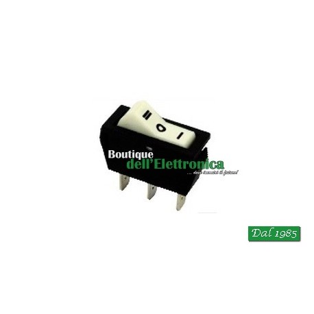 DEVIATORE UNIPOLARE A BILANCIERE BIANCO