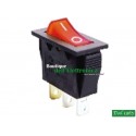 INTERRUTTORE A BILANCIERE ROSSO ON-OFF STRETTO