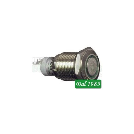 INTERRUTTORE ANTIVANDOLO 12V VERDE LUMINOSO
