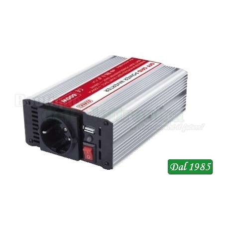 INVERTER SOFT START 12VCC 600W USB ( Mod. GBC INV3-12-600-C )