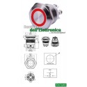 PULSANTE ANTIVANDALO LUMINOSO ROSSO 19 mm 24 VOLT