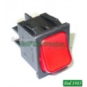 PULSANTE INSTABILE BIPOLARE 0-1 16A 250V ROSSO
