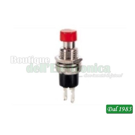 PULSANTE MINIATURA ROSSO N.C.