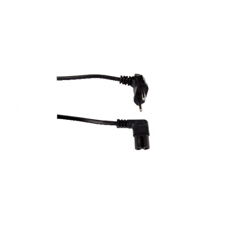 CAVO ALIMENTAZIONE SPINA 2P 2,5A 90° / PRESA 2P PASSO 8MM 90° 2,5M