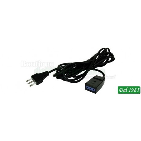CAVO PROLUNGA 3X0,75- 5 MT NERO