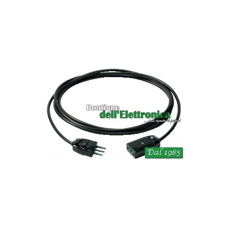 PROLUNGA ELETTRICA 3 MT NERA ( Mod. VIMAR OP32362 )