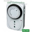 TIMER MECCANICO GIORNALIERO 24 ORE 220V-16A
