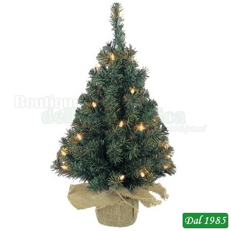 ALBERO DI NATALE 10 LUCI BIANCO CALDO