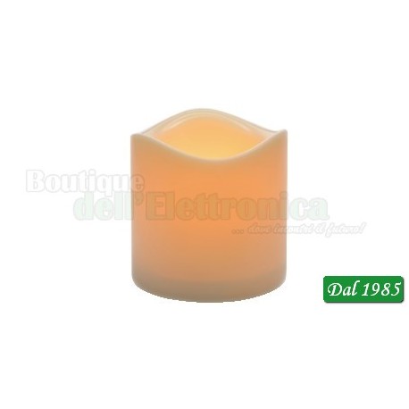 CANDELA LED AVORIO A BATTERIA