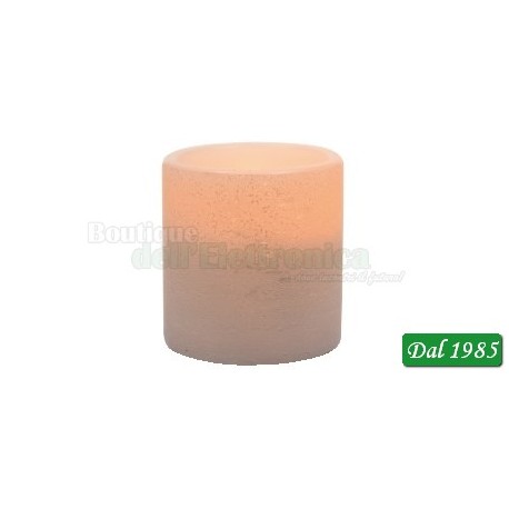 CANDELA LED BIANCO CALDO A BATTERIA h.7,5cm USO INTERNO