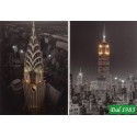CANVAS 8 LED CITTA' NEW YORK 2 ASSORTITI 50X70CM BIANCO CALDO