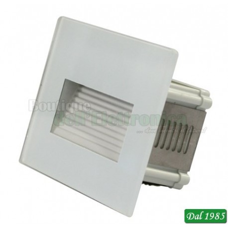 LUCE DI CORTESIA ASIMMETRICA DA INCASSO - LED 2W, 4W - Per Scatole E503