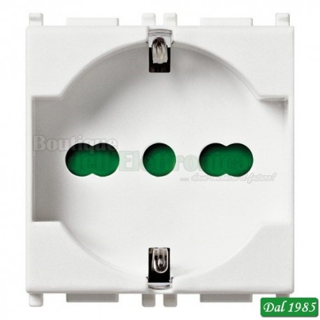 PRESA ELETTRICA VIMAR 2P+T 16A UNIVERSALE BIANCO