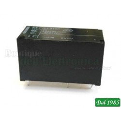 RELÈ BASSO PROFILO 12VDC 1SCAMBIO NERO