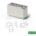RELÈ BASSO PROFILO 24VDC 12A 1 SCAMBIO