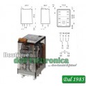 RELE' INDUSTRIALE 10A 2 SCAMBI Tensione:230 VAC ( Mod. FINDER 553283200040 )