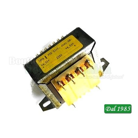 TRASFORMATORE 4.5+4.5V 20VA (FCE )TENSIONE DI INGRESSO 230Vca