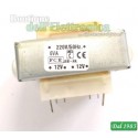 TRASFORMATORE ALIMENTAZIONE 12+12V 0,5A 6VA