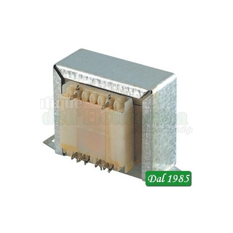 TRASFORMATORE ALIMENTAZIONE DOPPIO SECONDARIO 20VA 12VOLT TRASFORMATORE ALIMENTAZIONE DOPPIO SECONDARIO 20VA 12VOLT
