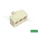 ADATTATORE RJ11 1 SPINA / 3 PRESE