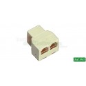ADATTATORE RJ45 1 PRESA / 2 PRESE