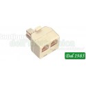 ADATTATORE RJ45 1 SPINA / 2 PRESE