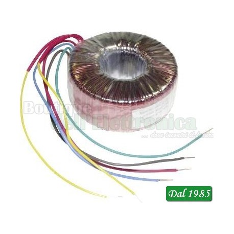 TRASFORMATORE TOROIDALE 220Vca 2 SECONDARI 24Vcc 160W