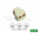 ADATTATORE RJ11 1 PRESA / 2 PRESE