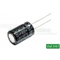 CONDENSATORE ELETTROLITICO 22µF ±20%, 400 V c.c., +105°C VERTICALE