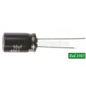 CONDENSATORE ELETTROLITICO 33mF 400V VERTICALI SUPER MINIATURA 1000 ORE - 105°C