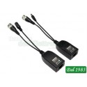 COPPIA BALUN AHD PER TRASMISSIONE VIDEO/ALIMENTAZIONE SU CAVO ETHERNET