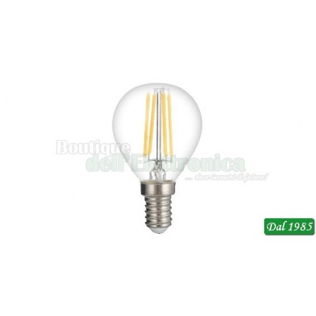 LAMPADINA LED FILAMENT MINI GOCCIA E14 4W LUCE NATURALE 4000°K
