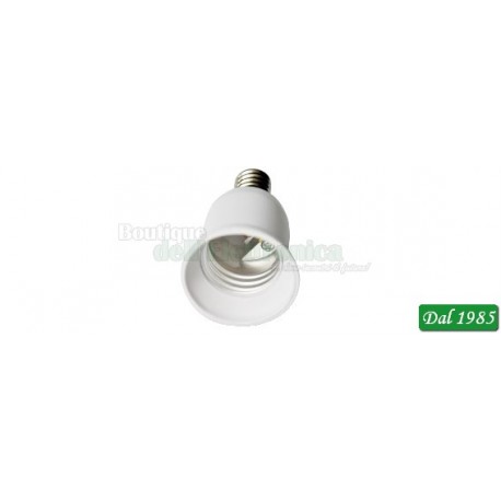 ADATTATORE PER LAMPADA DA E14 A E27